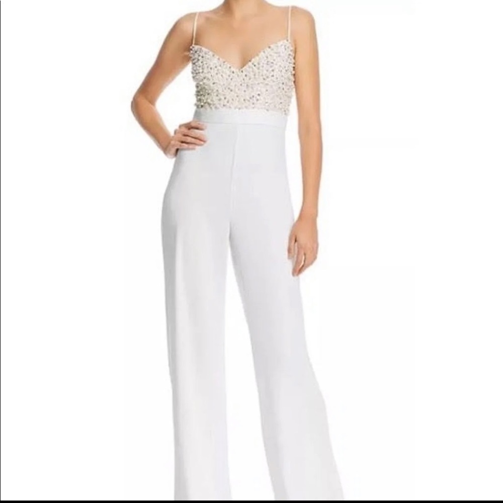 Jay Godfrey Finley Beaded Jumpsuit